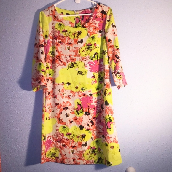 DAISY FUENTES TIGERLILY MIDI FLORAL DRESS EUC - Picture 2 of 6